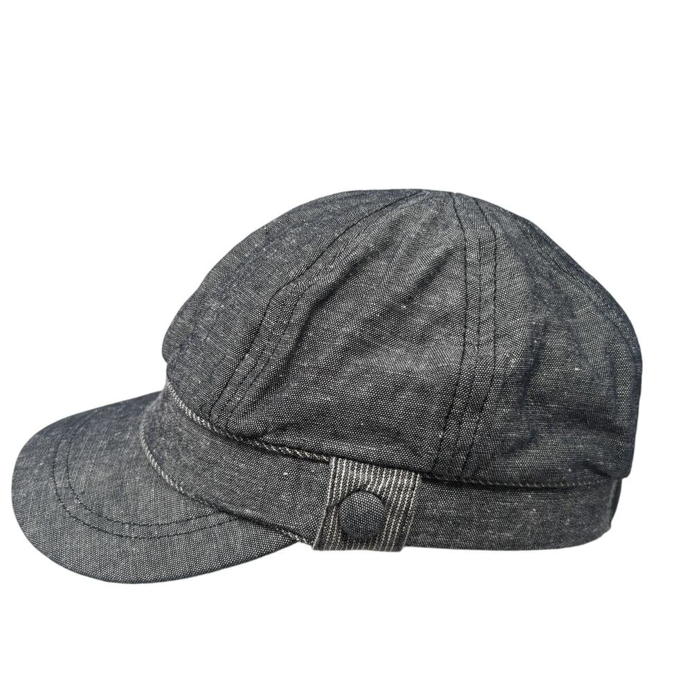 Time And Tru Cadet Army Cap Gray One Size Stretchable Lightweight Rope Blank